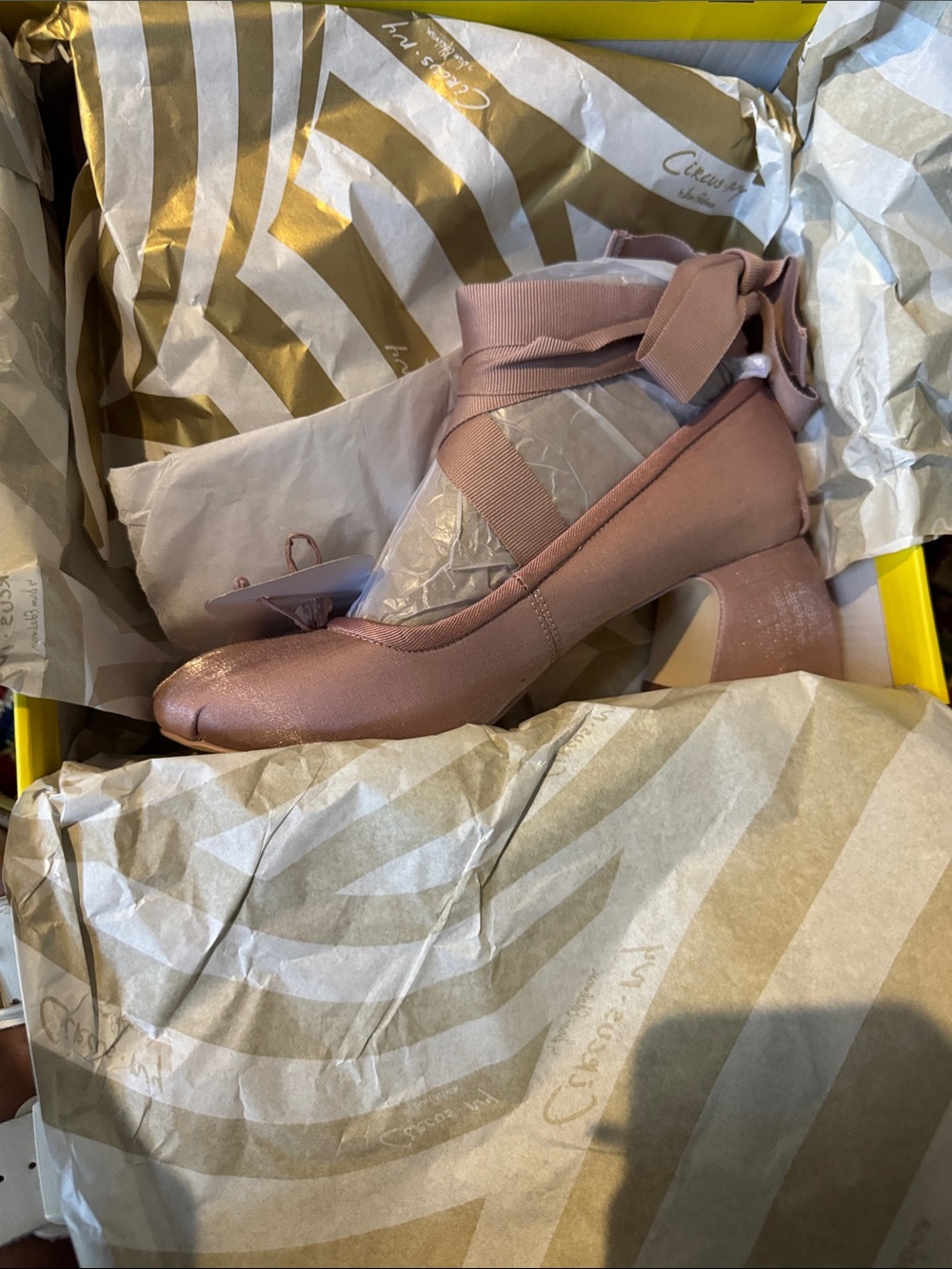 Sam Edelman Della Pink Satin Ankle Tie Block Heel Ballet Pumps size 7 - Picture 4 of 6